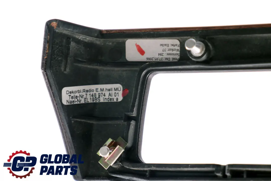 BMW 7 Series E65 E66 Wood Panel Trim Radio Esche Hell 7148974