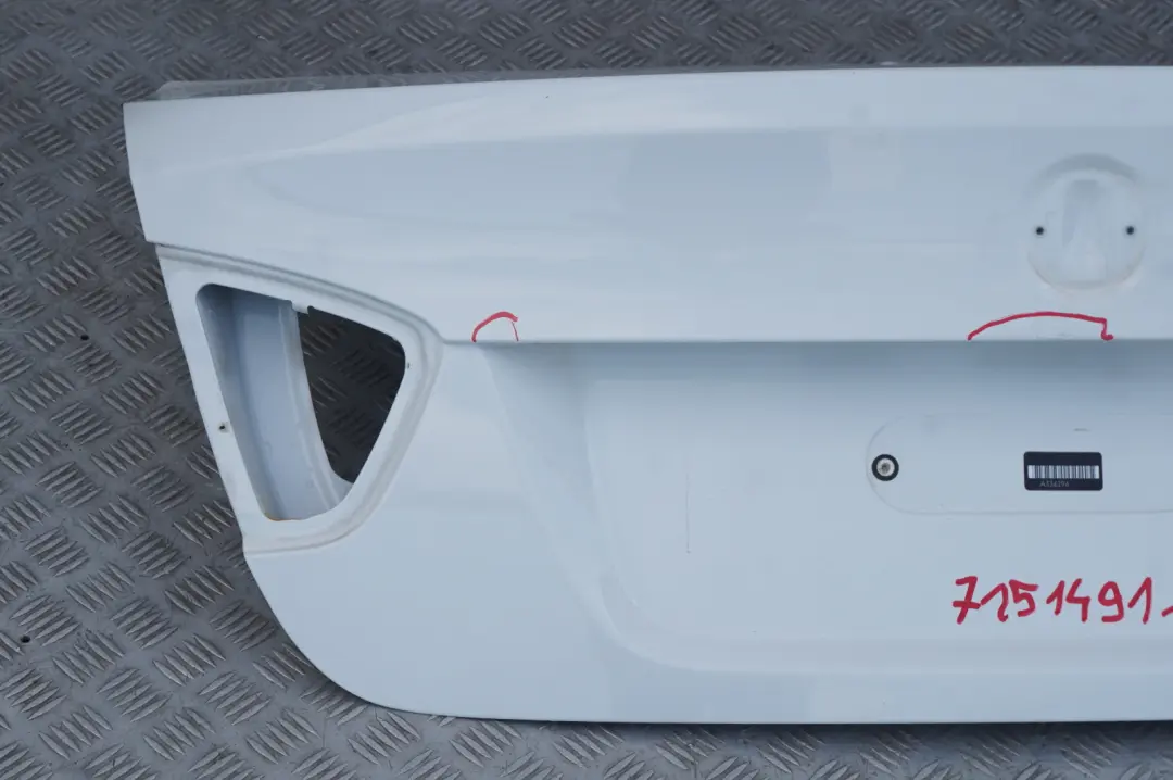 BMW 3 Series E90 1 Trunk Lid Tailgate Boot Lid Alpinweiss 3 Alpine White - 300