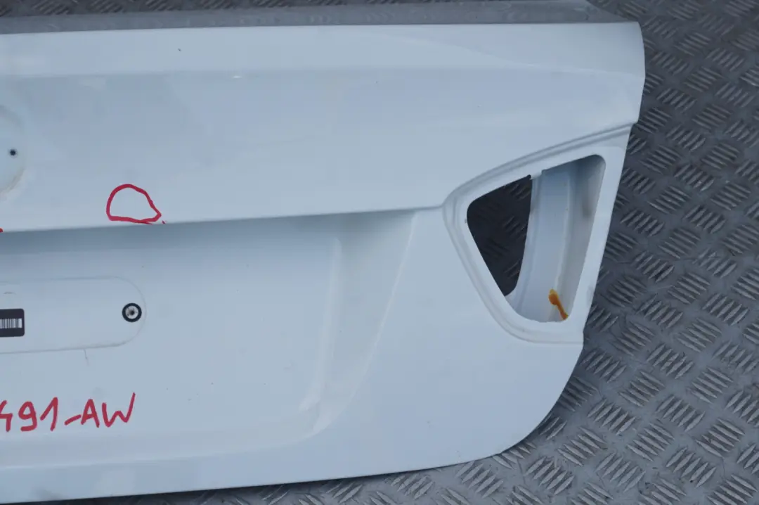 BMW 3 Series E90 1 Trunk Lid Tailgate Boot Lid Alpinweiss 3 Alpine White - 300