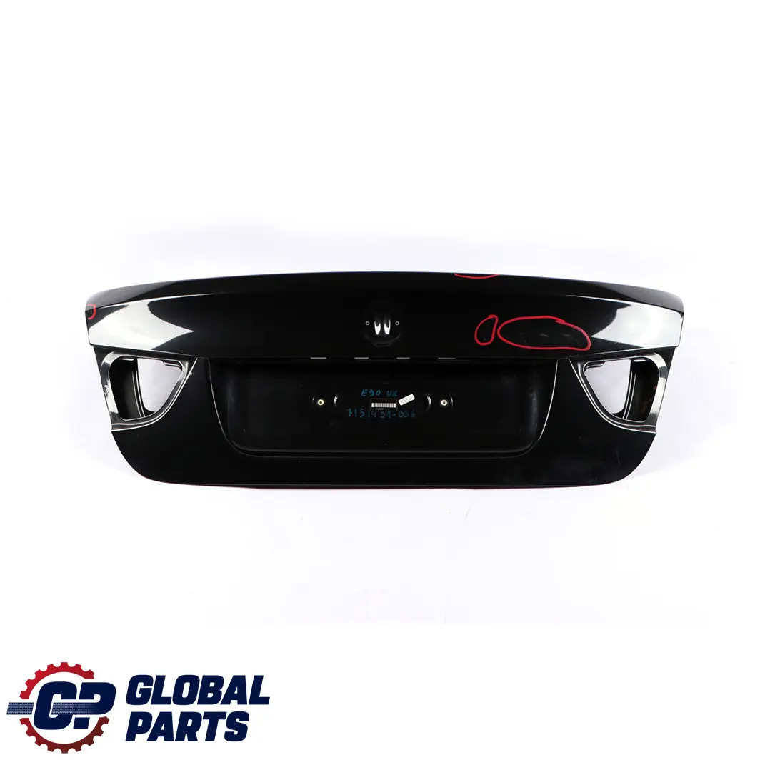 BMW 3 Series E90 6 Trunk Boot Lid Tailgate Bootlid Black Sapphire Metallic - 475