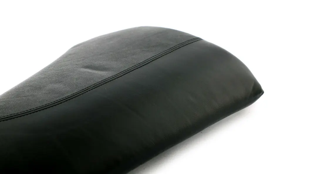 BMW E87 Asiento Trasero Derecho Lateral Panel De Ajuste Cuero Negro