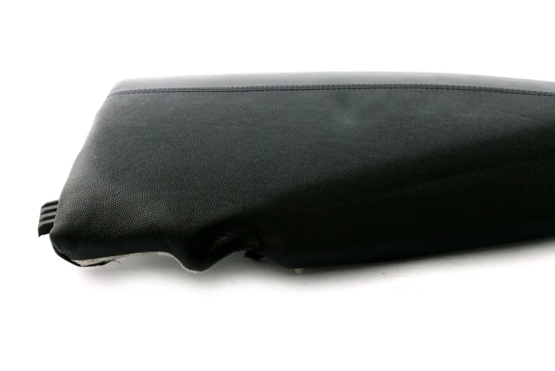 BMW E87 Asiento Trasero Derecho Lateral Panel De Ajuste Cuero Negro