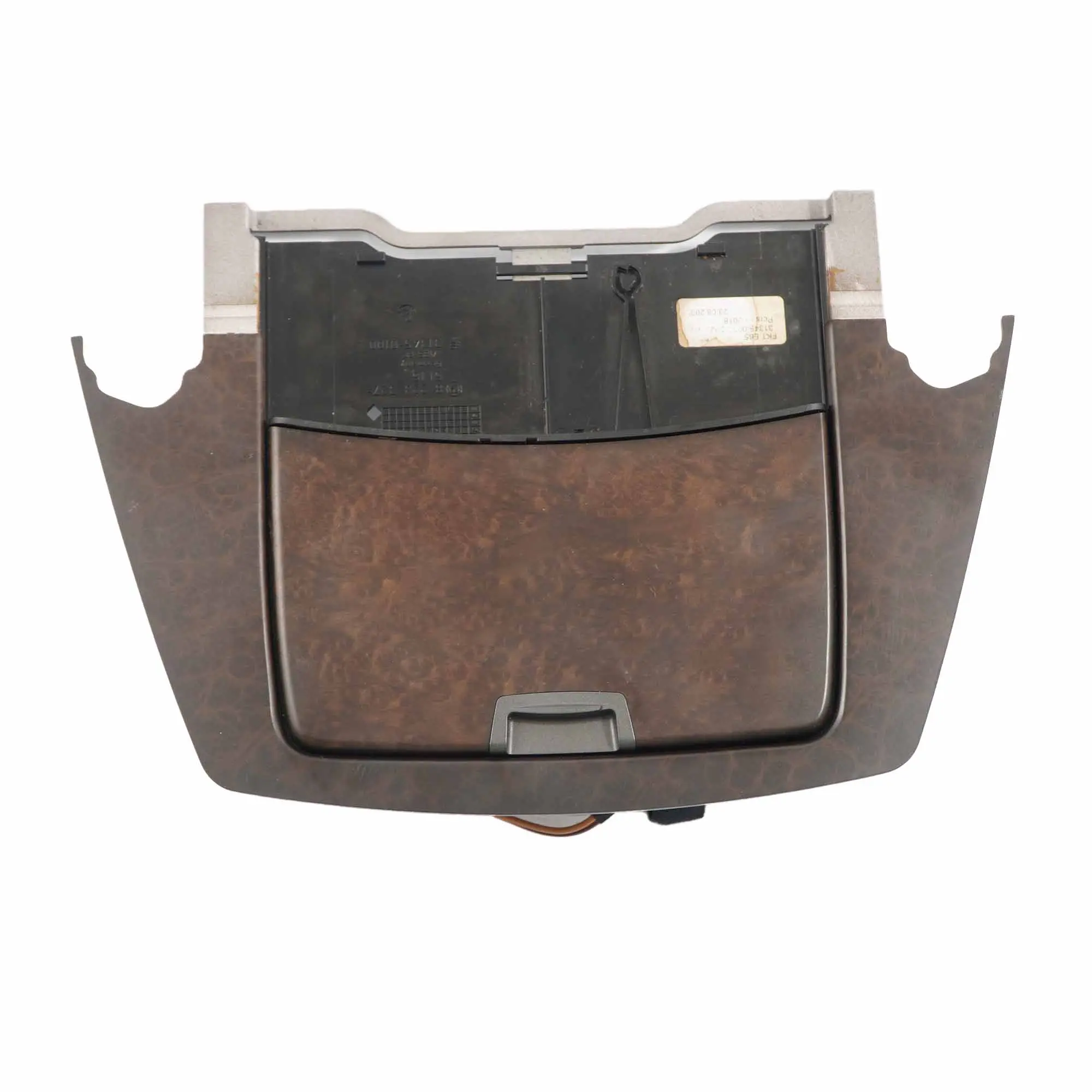 BMW E65 E66 Centre Console Ashtray Module Carrier Wood Vavona Grau Grey