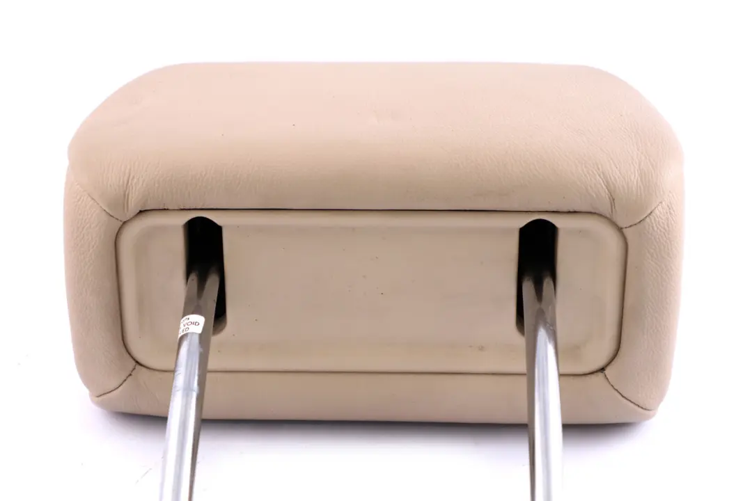 BMW E65 Asiento Delantero Reposacabezas De Cuero Nasca Crema Beige