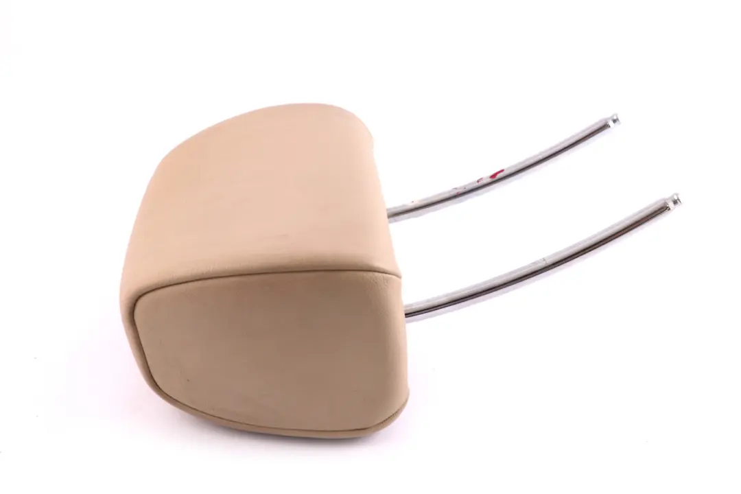 BMW E65 Asiento Delantero Reposacabezas De Cuero Nasca Crema Beige