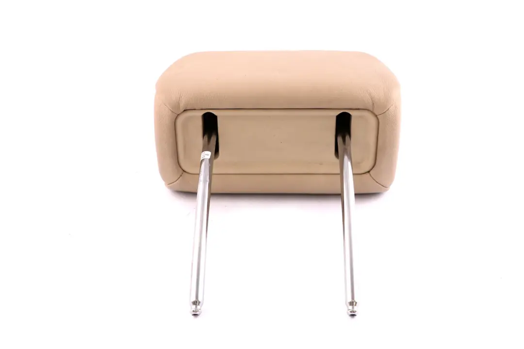 BMW E65 Asiento Delantero Reposacabezas De Cuero Nasca Crema Beige