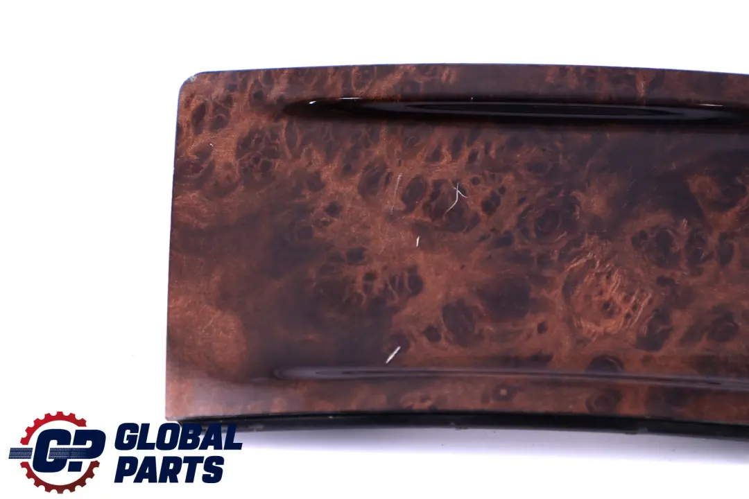 BMW 5 Series E60 E61 Cover Centre Console Poplar Woodgrain Brown Rear 7153769