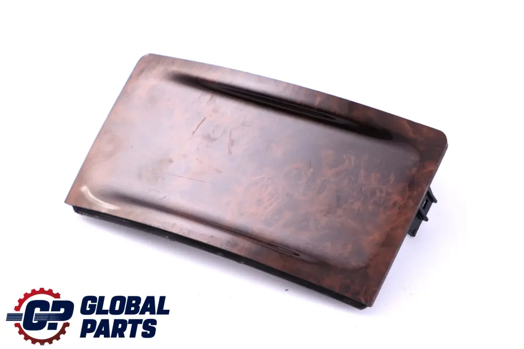 BMW 5 Series E60 E61 Cover Centre Console Poplar Woodgrain Brown Rear 7153769