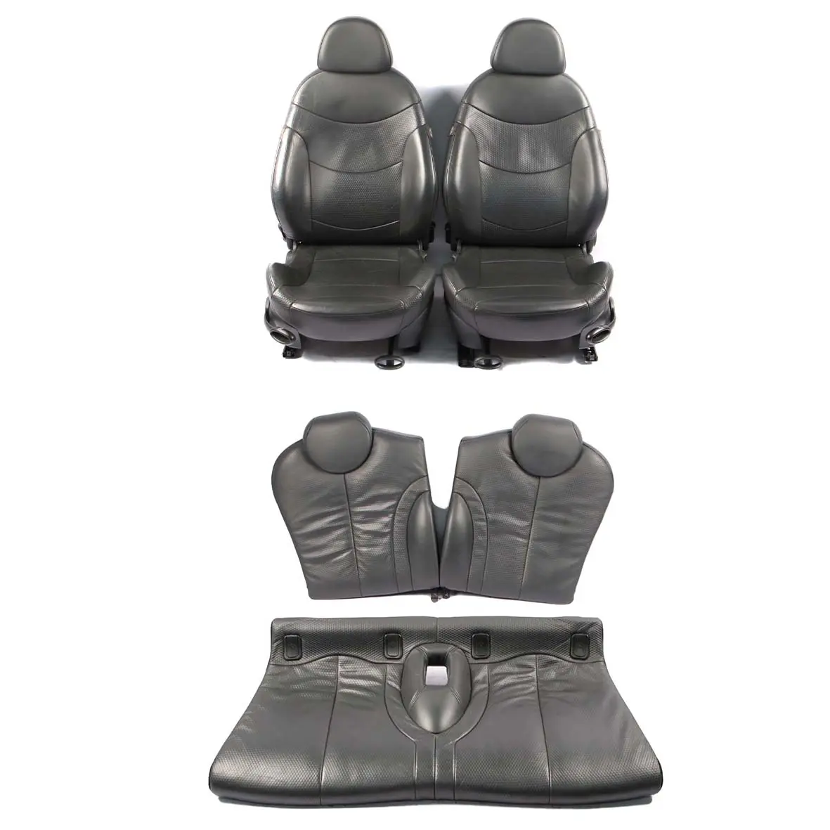Leather Seats Mini Cooper R50 Seat Heated Sport Panther Black Profile Interior