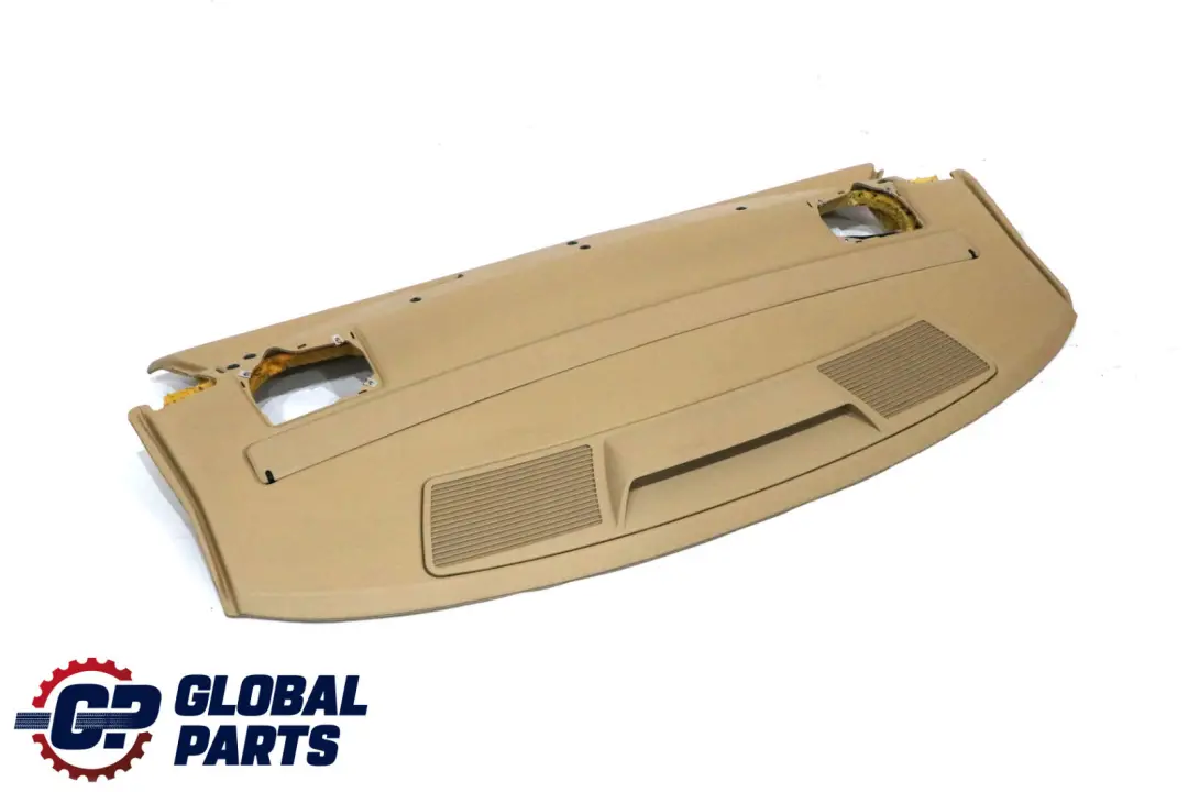 BMW 7 Series E65 E66 Rear Window Storage Compartment Sun Blind Shelf Beige