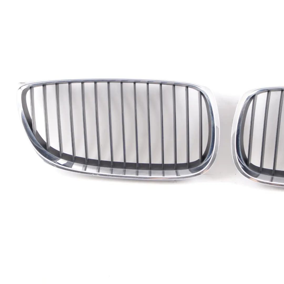 Front Grille BMW E92 E93 Kidney Bumper Cover Left Right N/O/S Chrome Set 7157276