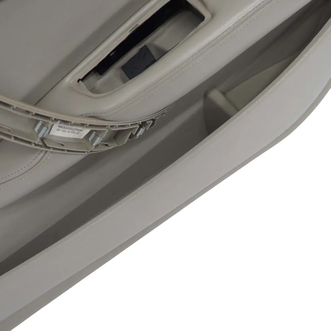 BMW E87 Delantero Derecho Panel Forro Tarjeta Puerta Cuero Beige