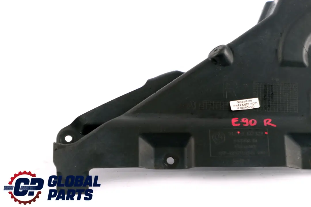 BMW E90 E91 E92 Cubierta Rueda Delantera Splash Guard Refuerzo Derecho 