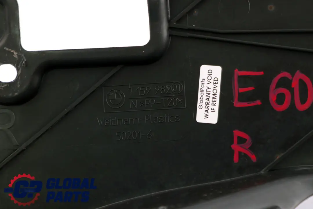 BMW 5 Series E60 E61 Covering Tank Under Floor Cover Right O/S 7159982