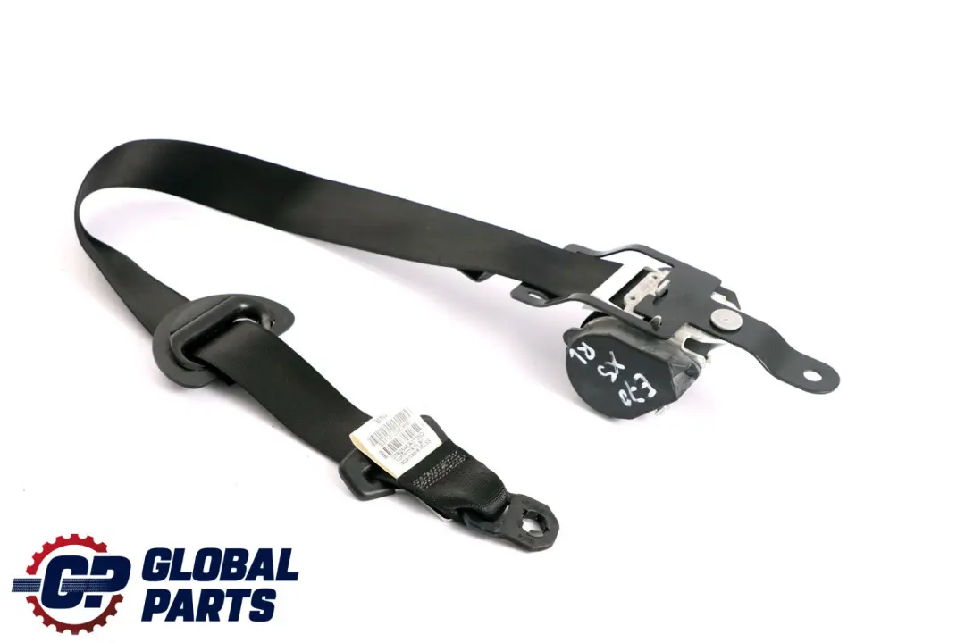 BMW X5 Series E70 Rear Left N/S Seat Upper Belt Schwarz Black 7161059