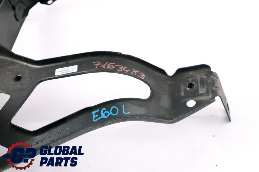 BMW E60 E61 LCi Soporte Parachoques Delantero Barra De Choque Izquierda 7163483