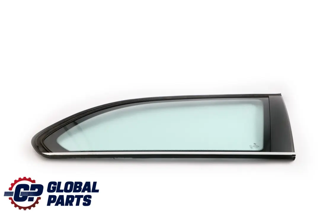 BMW 5 Series E61 Touring Rear Right Side Window O/S Green AS2 Glass Chrome