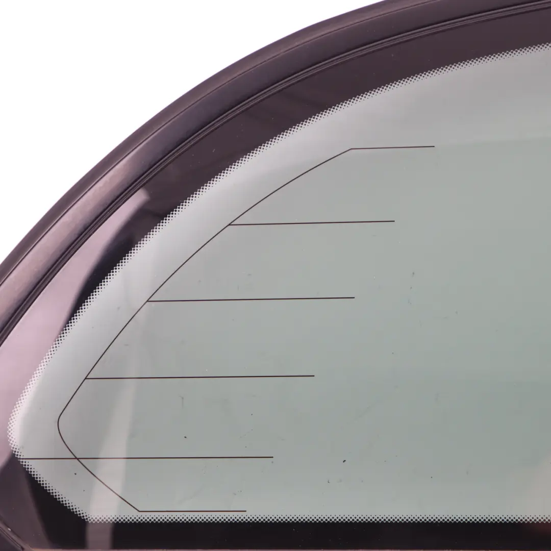 BMW E61 Grüne Seitenfensterdichtung hinten rechts Glas Hochglanz AS3