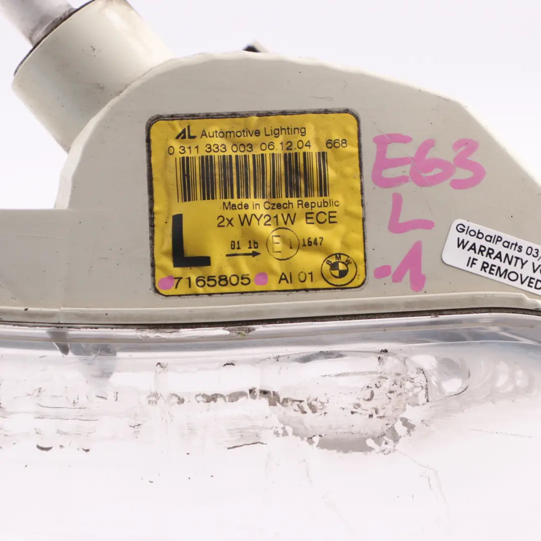 Indicator Lamp BMW E63 E64 Direction Signal Light White Front Left N/S 7165805
