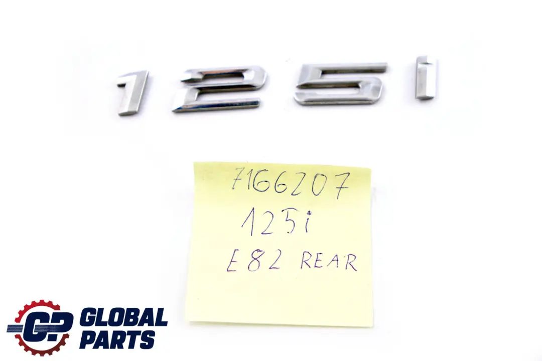 BMW F20 F21 E82 E88 Rear Adhered 125i Boot Trunk Lid Emblem Lettering