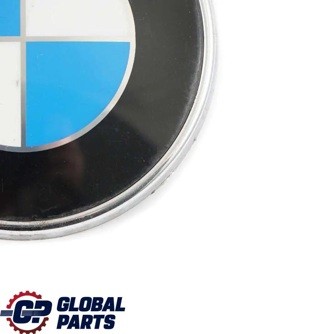 BMW 1 Reihe E88 E82 Schwarz Hinten Emblem Plakette Logo D=70 MM 7166445 