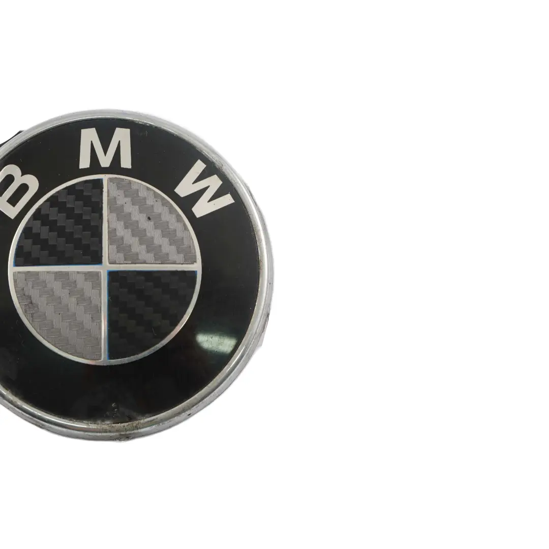 BMW 1 Reihe E88 E82 Schwarz Hinten Emblem Plakette Logo D=70 MM 7166445 