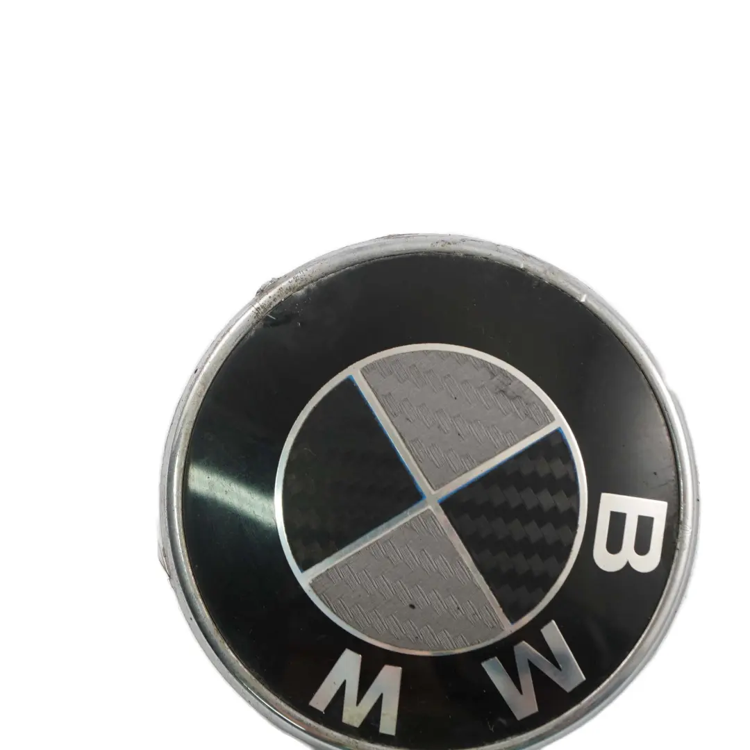 BMW 1 Reihe E88 E82 Schwarz Hinten Emblem Plakette Logo D=70 MM 7166445 