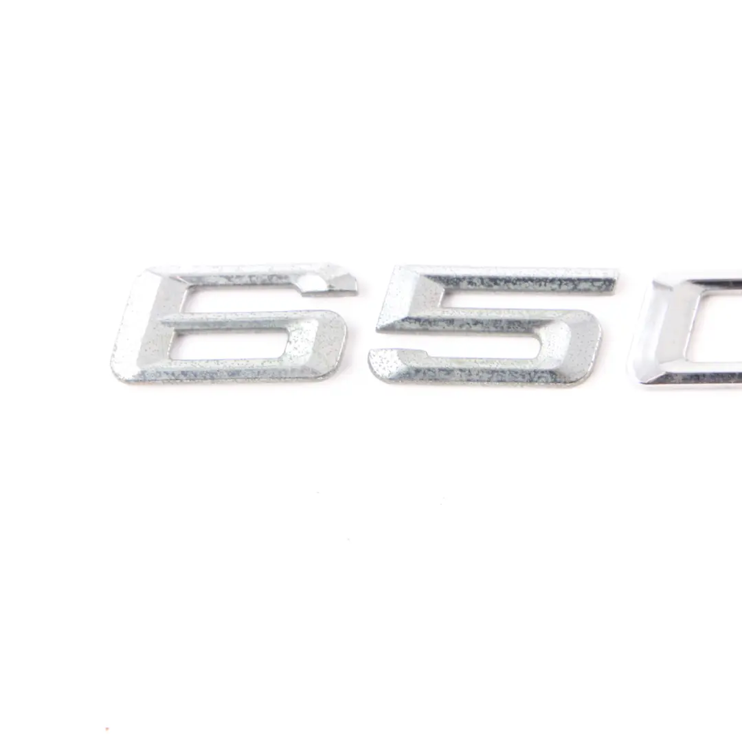 Trunk Emblem BMW E63 E64 Lettering 650i Rear Boot Tailgate Adhered 7168175