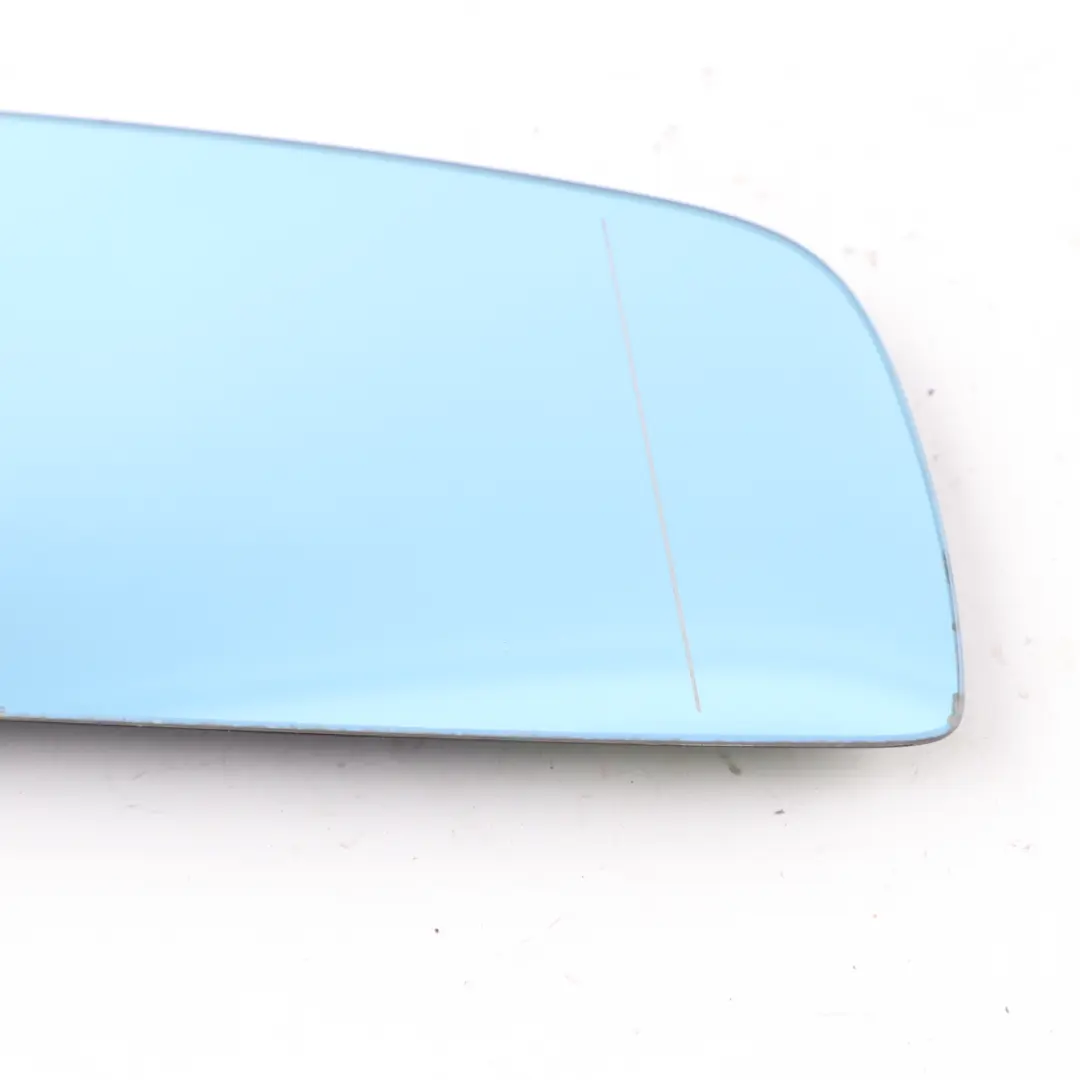 Wing Mirror Glass BMW E60 E61 E63 Door Right O/S Wide Angle Blue 7168180