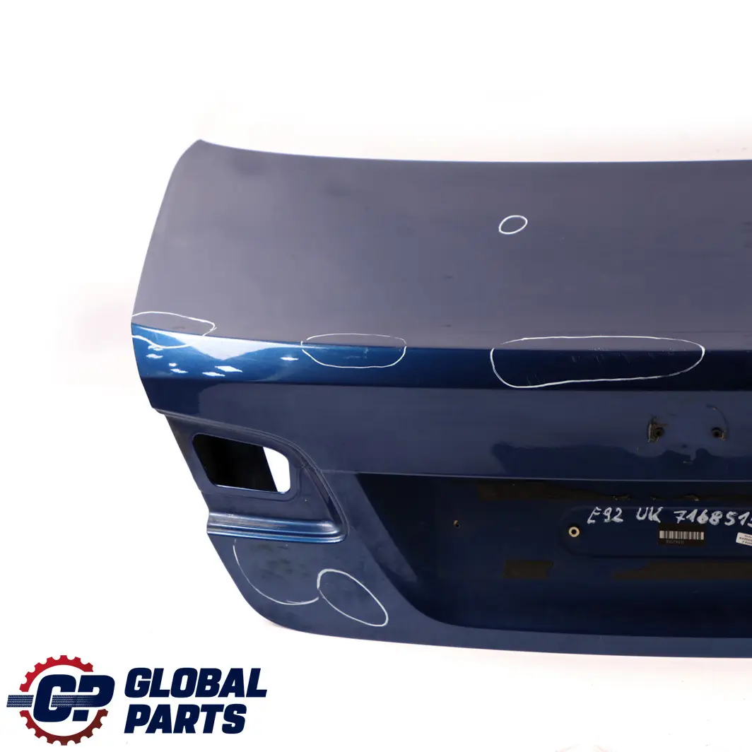 BMW 3 E92 2 Coupe Tailgate Boot Lid Rear Lid Le Mans Blau Blue Metallic - 381