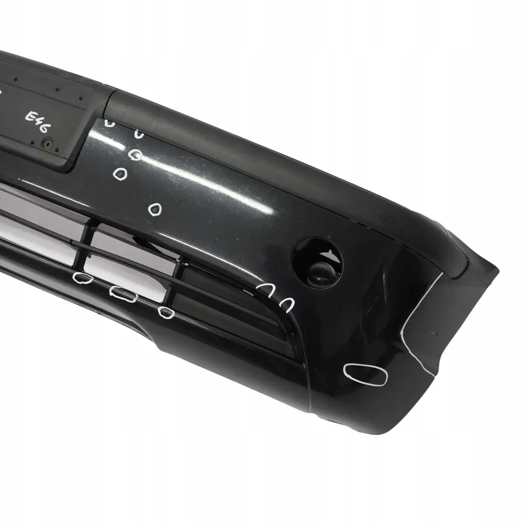 BMW 3 E46 Saloon Touring Front Bumper Trim Panel Black Sapphire Metallic - 475