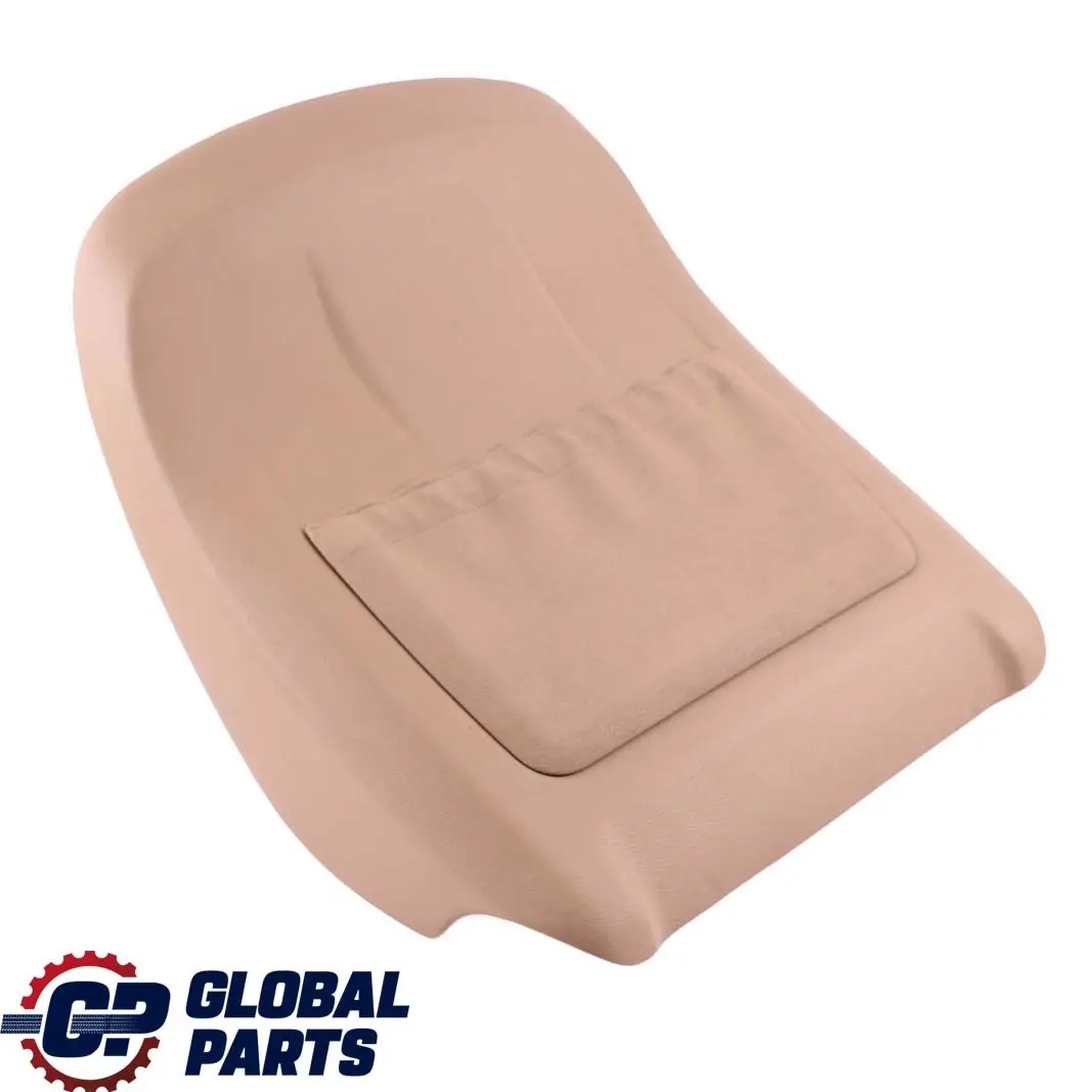 BMW X5 X6 E70 E71 1 Front Seat Backrest Rear Vinyl Back Panel Pocket Beige