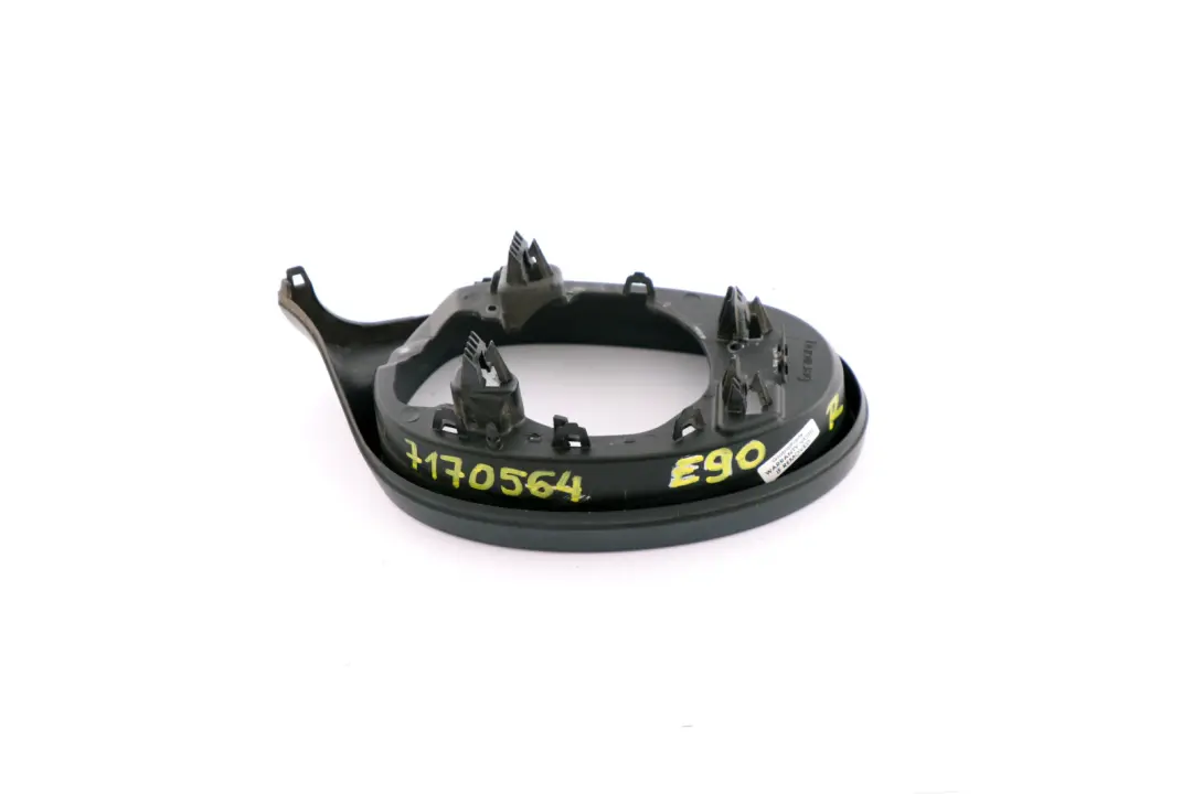 BMW E90 E91 E92 E93 Soporte Anillo Espejo Carcasa Derecha Negro