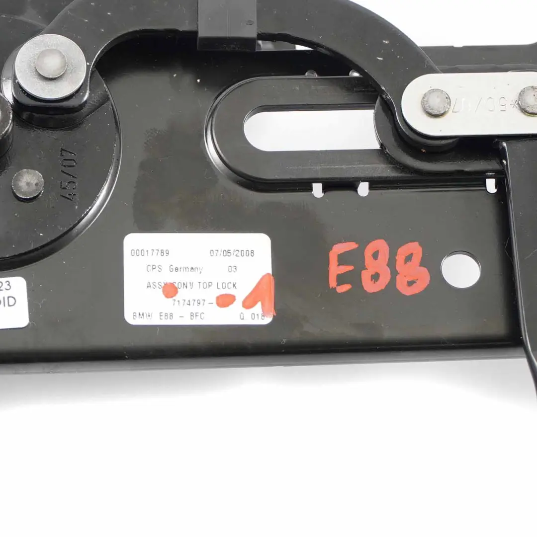 BMW E88 Convertible Drive Locking System Lock Mechanism Folding Top 7174797