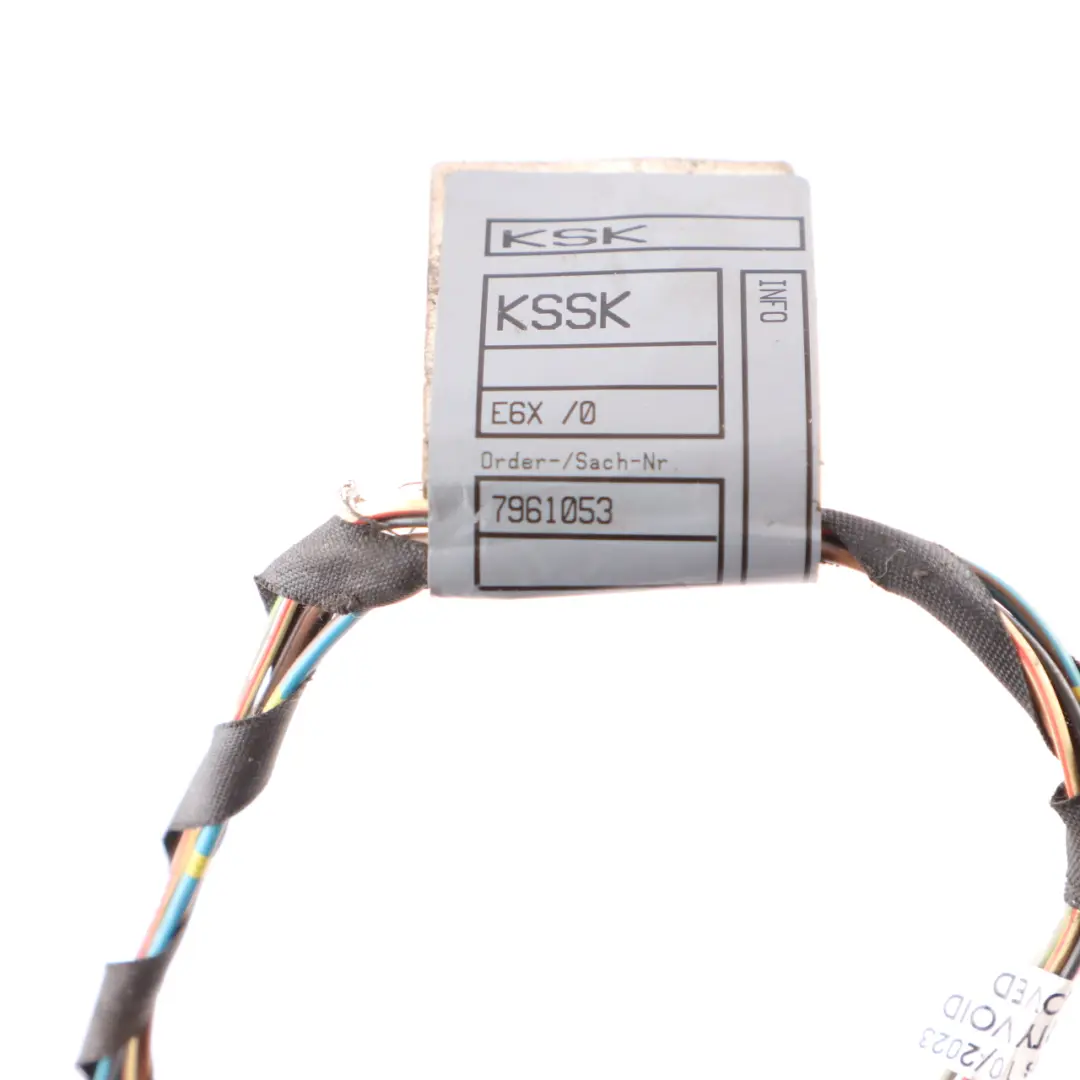 BMW E63 E64 LCI Tail Light Lamp Rear Left N/S Plug Socket Wiring 6909052