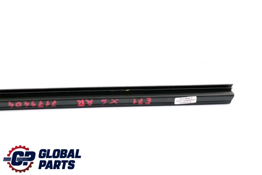 BMW X6 Series E71 Rear Right Door O/S Inner Weatherstrip Sealing Trim 7179404