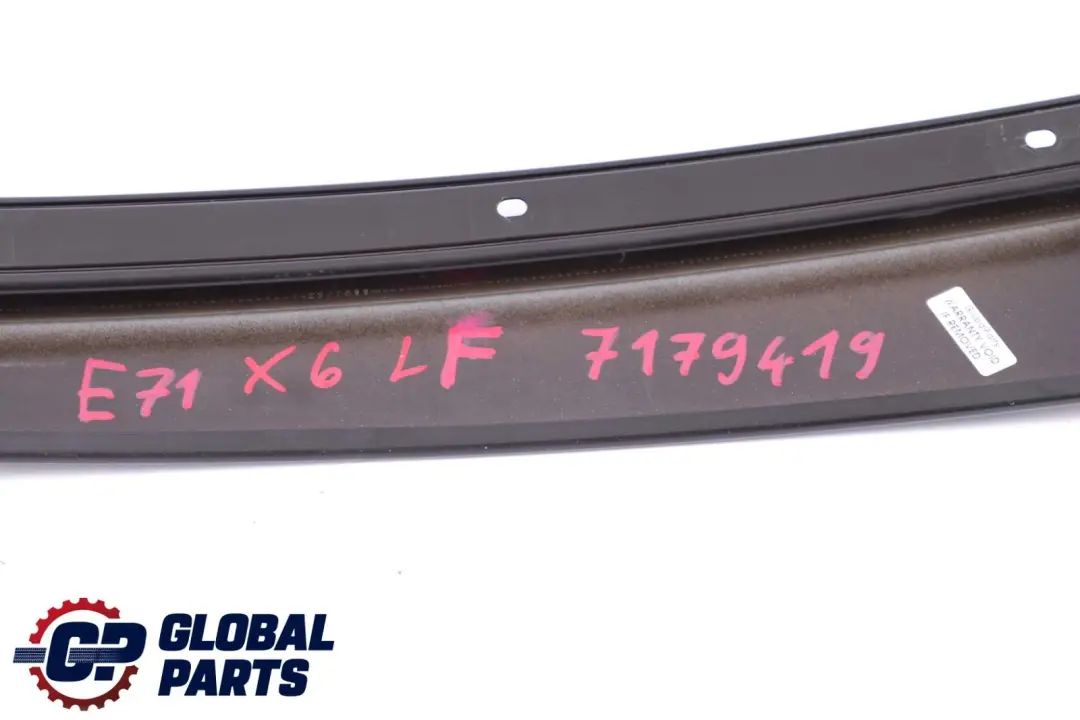 Finisher Window B-pillar Trim Strip Cover Front Left N/S Door BMW X6 Series E71 - SKU 7179419 - Part number 7179419