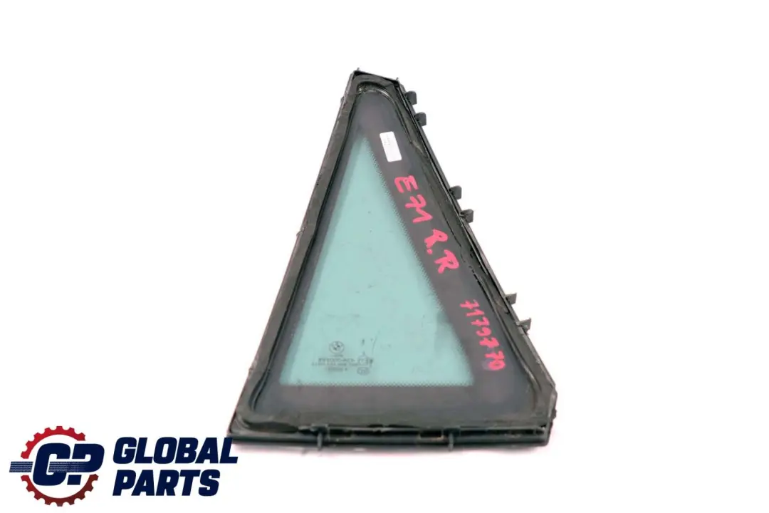 Ventana Lateral BMW X6 E71 E72 Puerta Cristal Fijo Negro Trasera Derecha AS3