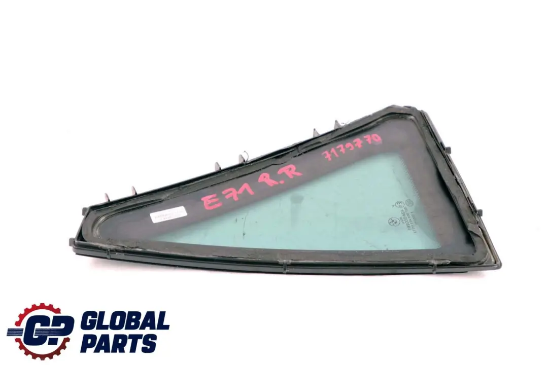 Ventana Lateral BMW X6 E71 E72 Puerta Cristal Fijo Negro Trasera Derecha AS3
