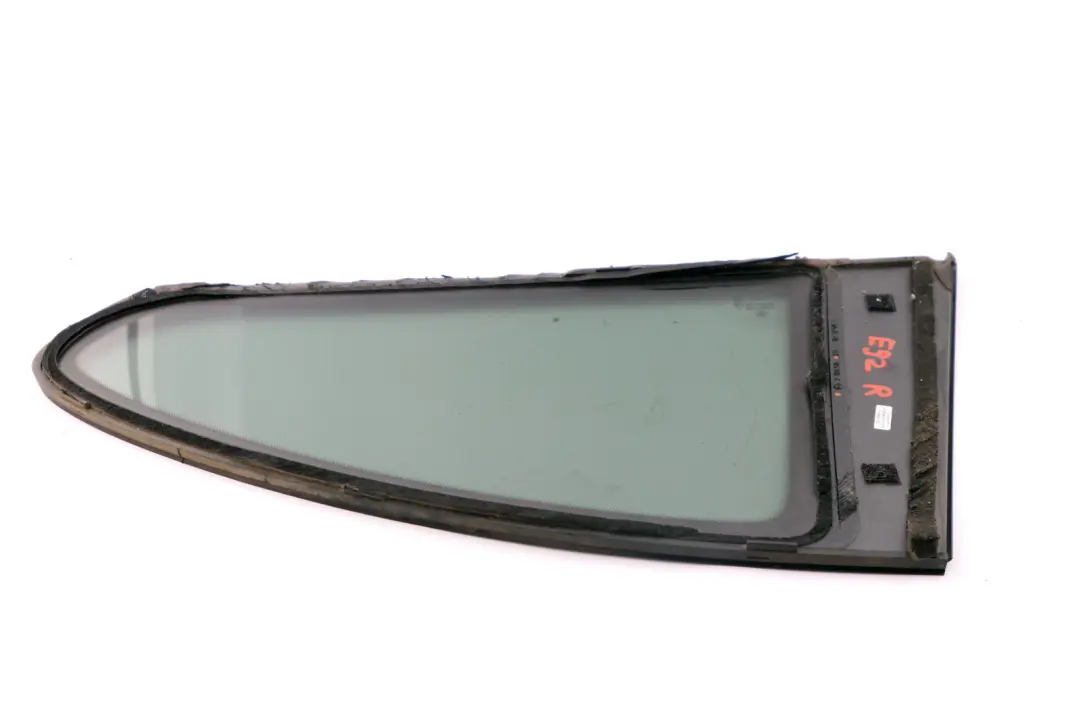 BMW E92 Rear Right Door Side Window Glass Black AS3 Black Trim O/S