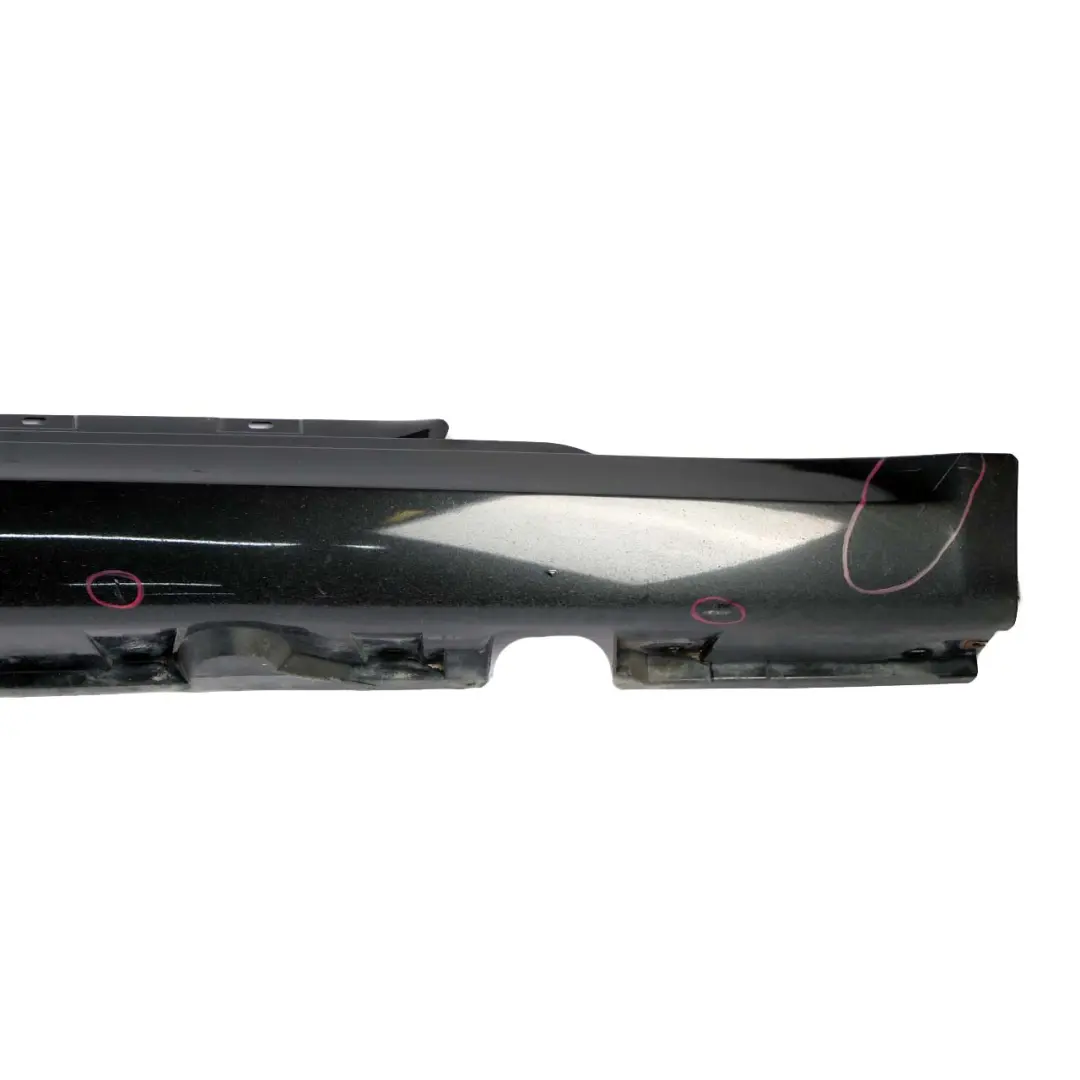 BMW 6 E63 E64 LCI Door Sill Side Cover Skirt Right O/S Black Sapphire - 475