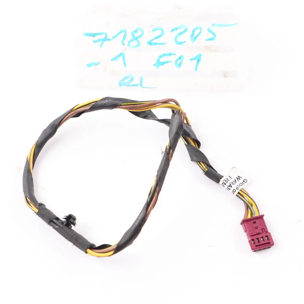 Rear Light BMW F01 F02 F04 Lamp In Trunk Lid Left N/S Plug Socket Wiring