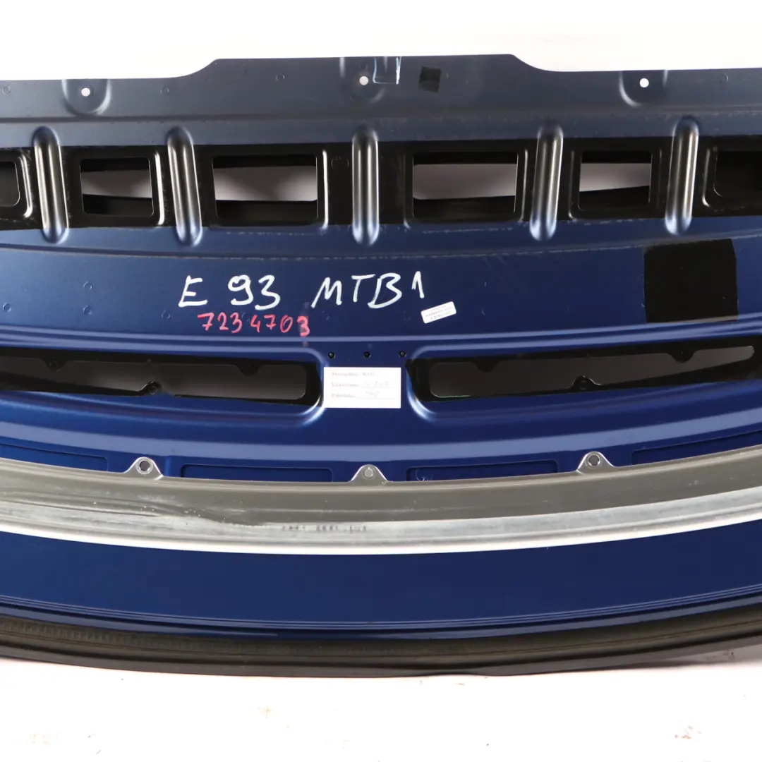 BMW 3 E93 Convertible Folding Top Compartment Lid Montegoblau Blue - A51