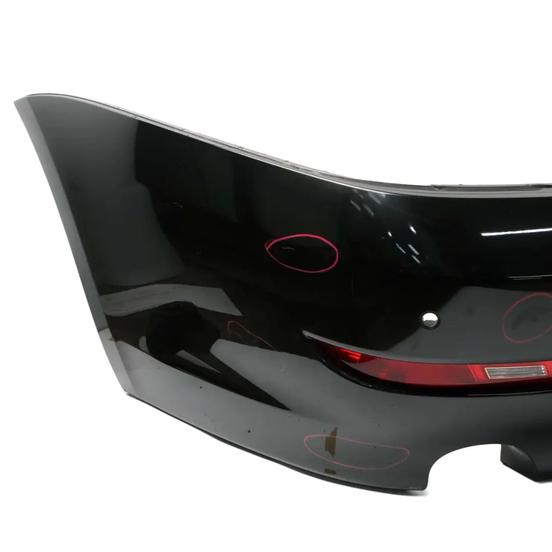 Rear Bumper BMW E63 E64 LCI PDC Trim Panel Black Sapphire Metallic - 475