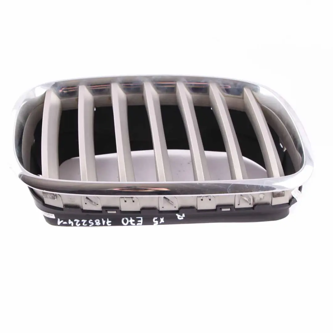 BMW X5 E70 Front Bumper Grille Kidney Radiator Air Right O/S Chrome 7185224