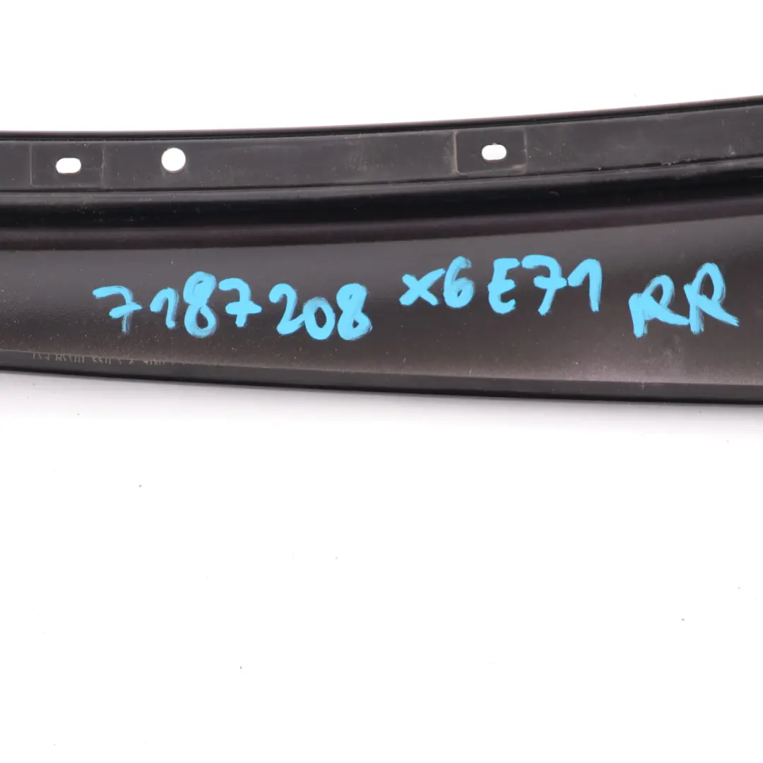 BMW X6 E71 B Pillar Outside Rear Right O/S Door Panel Trim Gloss Black 7187208