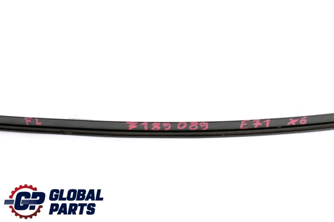 BMW X6 Series E71 Front Left N/S Trim Window Frame Top Door Black 7189089