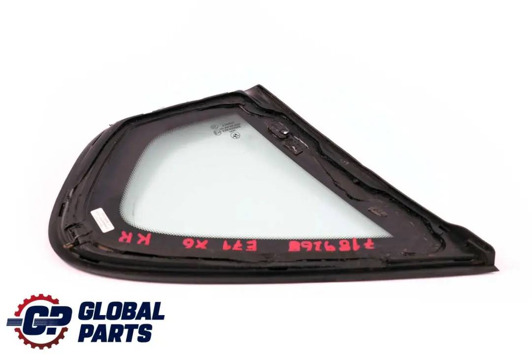 BMW X6 er E71 Seitenscheibe Grün Mit Dichtung Hinten Rechts AS2 7189268