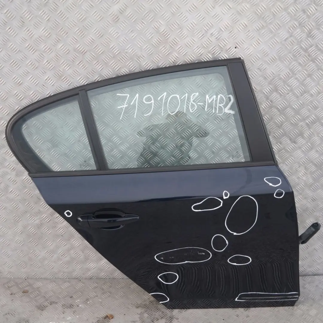 £BMW 1 SERIES 2 E87 E87N Door Rear Right O/S MONACOBLAU BLUE METALLIC - A35  - SKU 7191018-MB2 - Part number 7191018