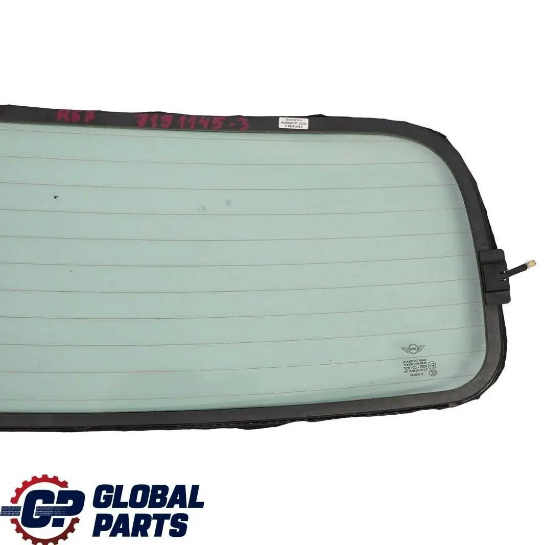 Mini Cooper R57 Cabrio Rear Window Convertible Roof Folding Glass AS2